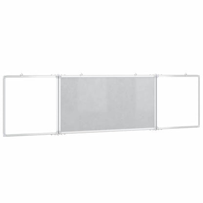 Magnetic Whiteboard Foldable 63"x15.7"x0.7" Aluminum