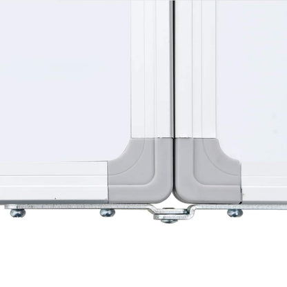 Magnetic Whiteboard Foldable 63"x15.7"x0.7" Aluminum