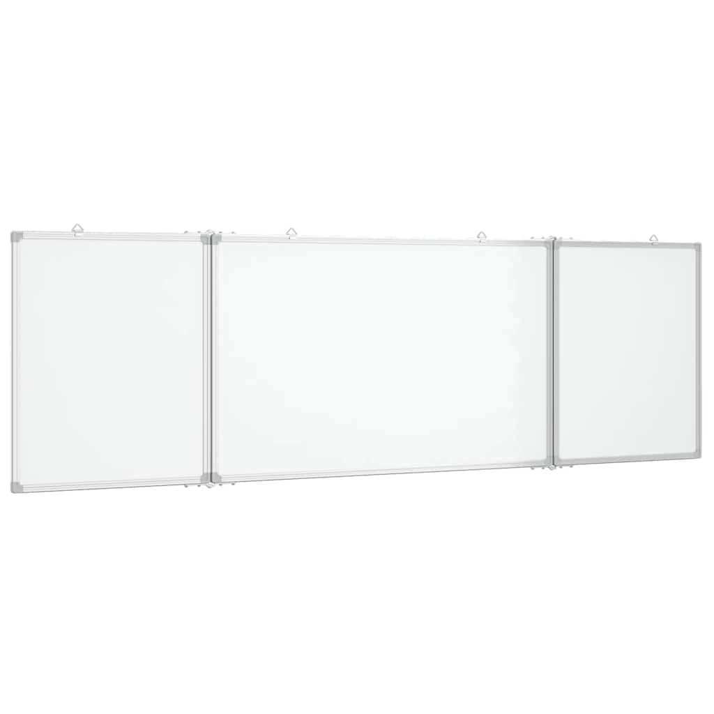 Magnetic Whiteboard Foldable 63"x19.7"x0.7" Aluminum