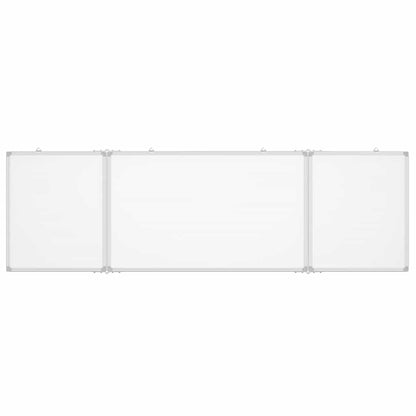 Magnetic Whiteboard Foldable 63"x19.7"x0.7" Aluminum
