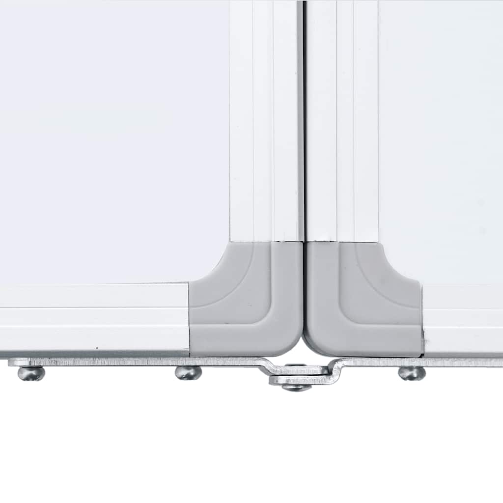 Magnetic Whiteboard Foldable 63"x19.7"x0.7" Aluminum