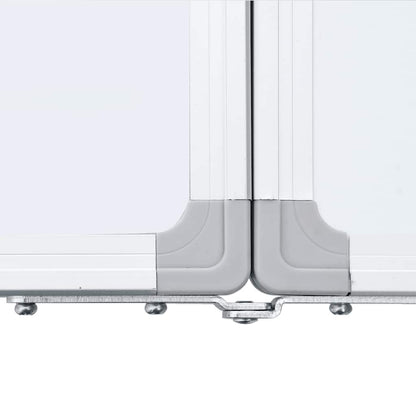 Magnetic Whiteboard Foldable 63"x19.7"x0.7" Aluminum