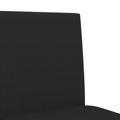 Bar Chair Black Solid rubberwood, fabric (100% polyester) Footrest