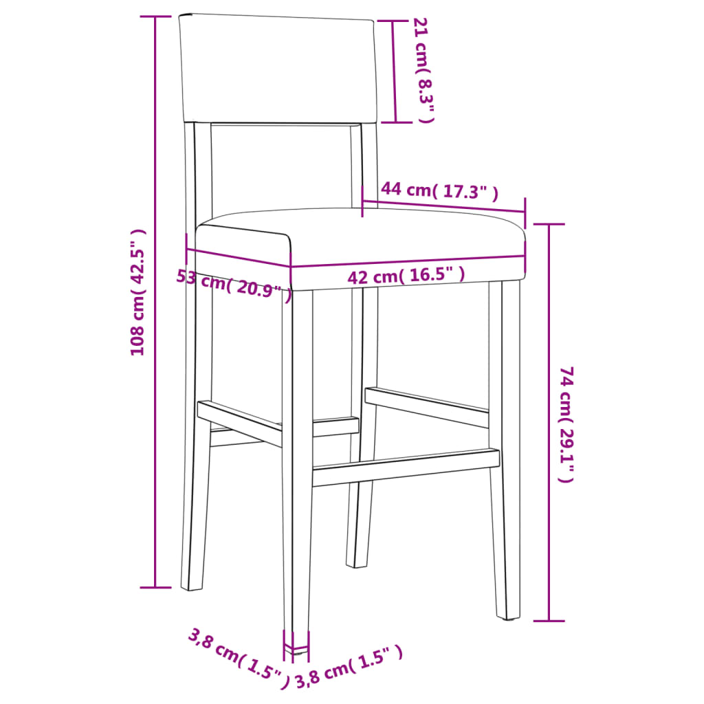Bar Chair Brown