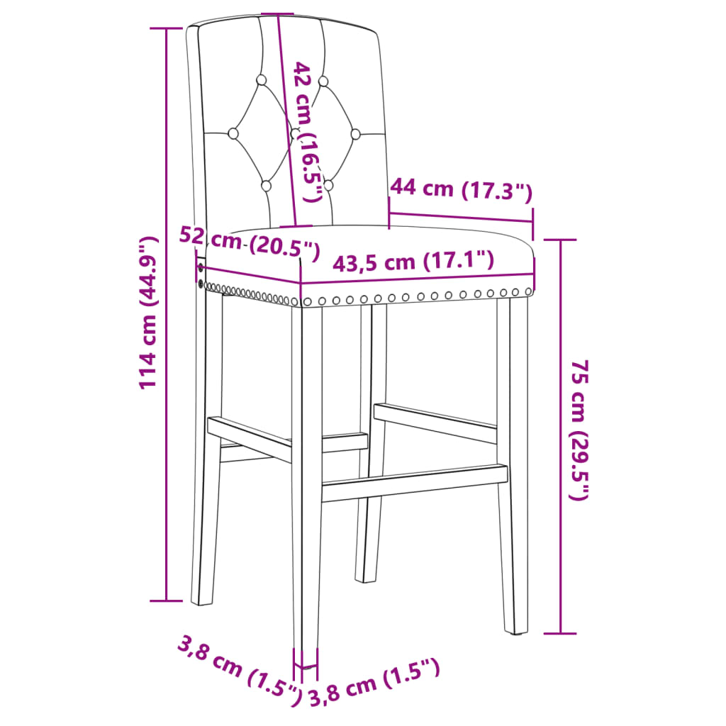 Bar Chair Blue