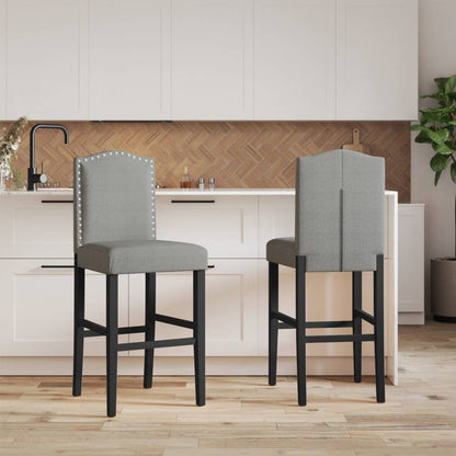 Bar Chair Light grey and black