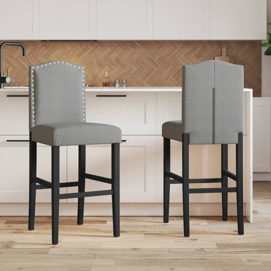 Bar Chair Light grey and black