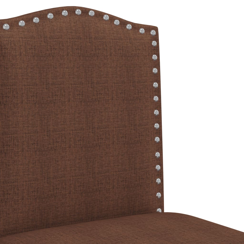 Bar Chair Brown and Black Solid rubber wood, fabric (100% polyester)