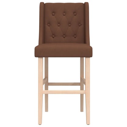 Bar Chair Brown Solid rubber wood, fabric (100% polyester) Standard