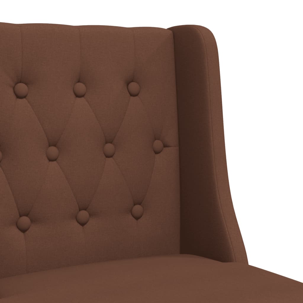 Bar Chair Brown Solid rubber wood, fabric (100% polyester) Standard