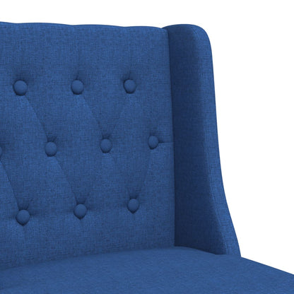 Bar Chair Blue Solid rubber wood, 100% polyester fabric, foam