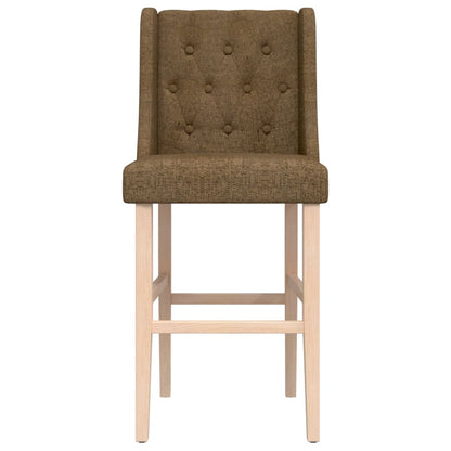 Bar Chair Taupe Solid rubber wood, fabric (100% polyester) Standard