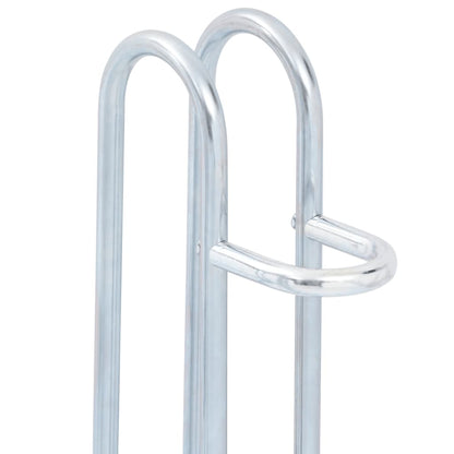 Bicycle Stand for 3 Bikes Floor Freestanding Galvanized Steel