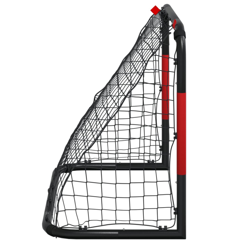 Soccer Goal with Net Red and Black 35.4x18.9x28.0" Steel