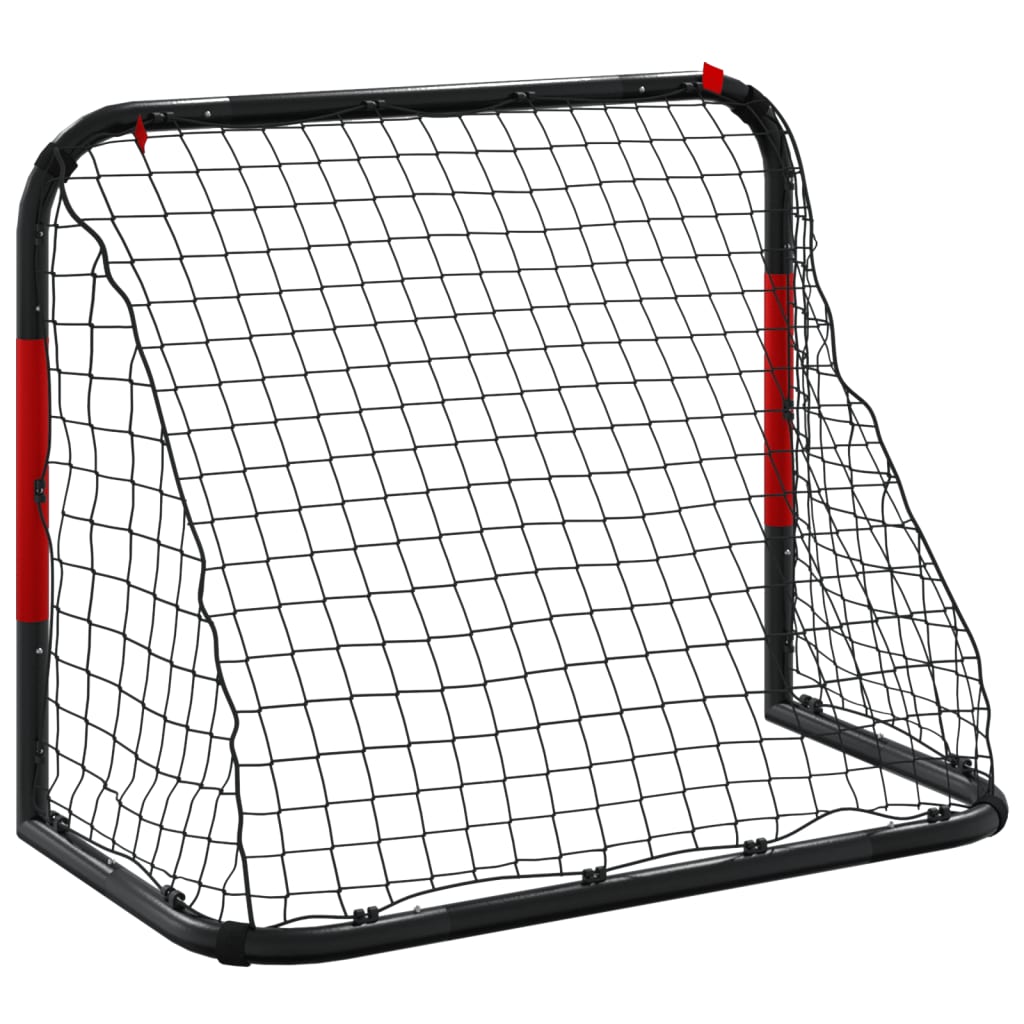 Soccer Goal with Net Red and Black 35.4x18.9x28.0" Steel