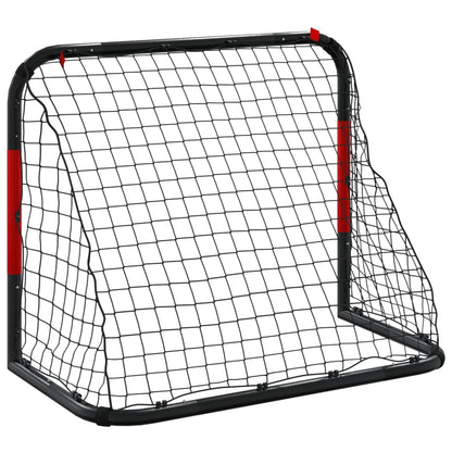 Soccer Goal with Net Red and Black 35.4x18.9x28.0" Steel