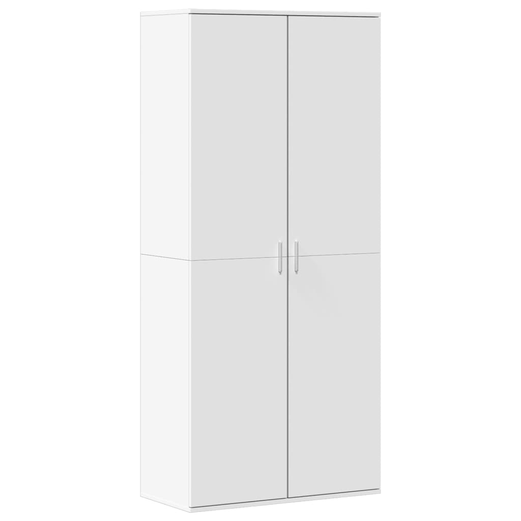 Shoe Cabinet White Engineered Wood 70.1 in x 31.5 in x 15.4 in