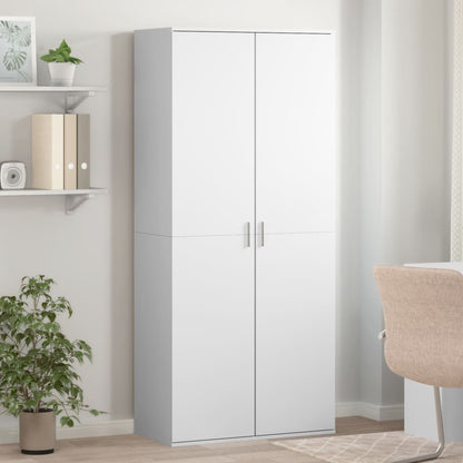 Shoe Cabinet White Engineered Wood 70.1 in x 31.5 in x 15.4 in