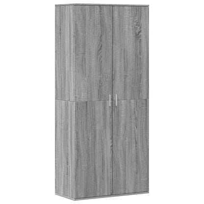 Shoe Cabinet Gray Sonoma 31.5"x15.4"x70.1" Engineered Wood