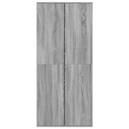 Shoe Cabinet Gray Sonoma 31.5"x15.4"x70.1" Engineered Wood