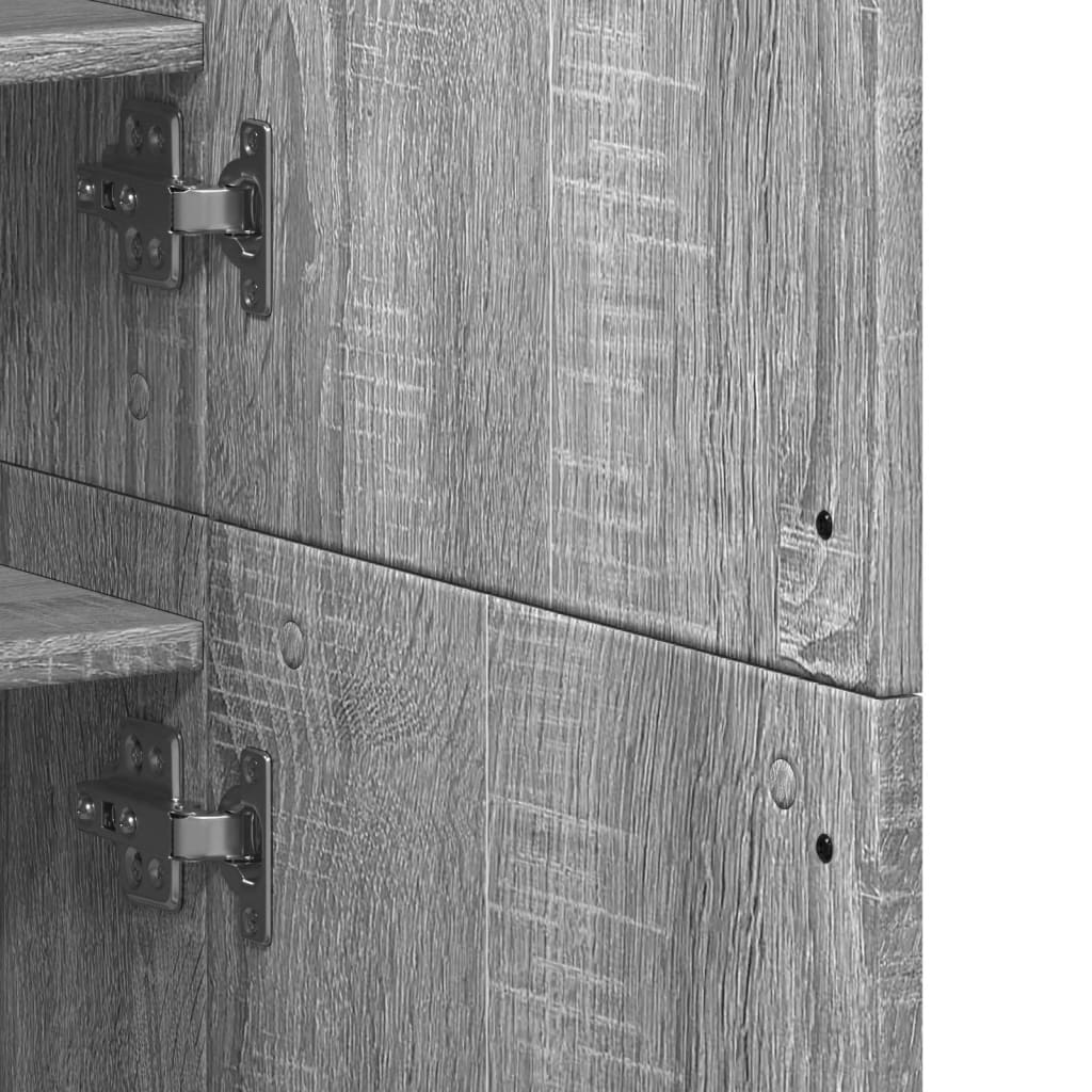 Shoe Cabinet Gray Sonoma 31.5"x15.4"x70.1" Engineered Wood