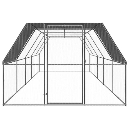 Chicken Cage Silver and grey Galvanized steel, Polyethylene Large