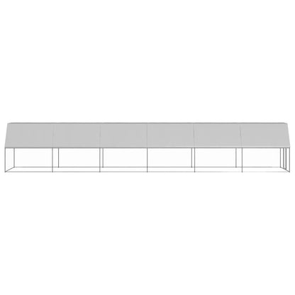 Chicken Cage Silver Galvanized Steel Large Chicken Cage