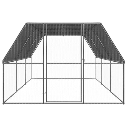 Chicken Cage Silver and grey Galvanized steel Large Durable