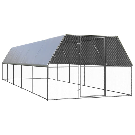 Chicken Cage Silver and grey Galvanized steel Large