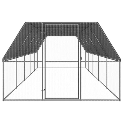 Chicken Cage Silver and grey Galvanized steel Large