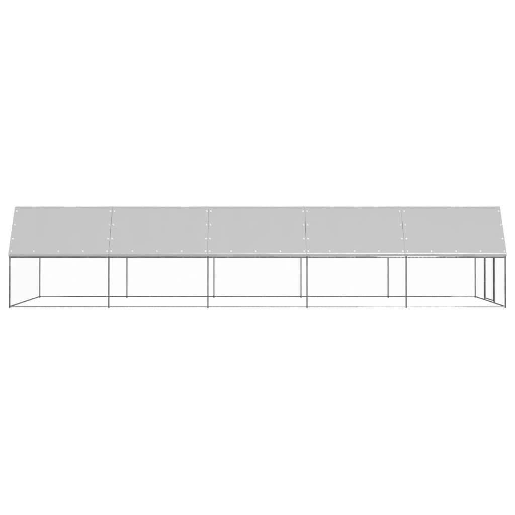 Chicken Cage Silver and grey Galvanized steel Large