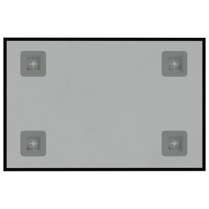 Wall-mounted Magnetic Board Black 11.8"x7.9" Tempered Glass