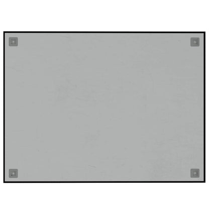 Wall-mounted Magnetic Board Black 31.5"x23.6" Tempered Glass
