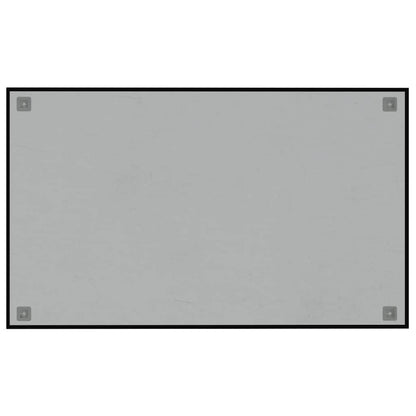 Wall-mounted Magnetic Board Black 39.4"x23.6" Tempered Glass