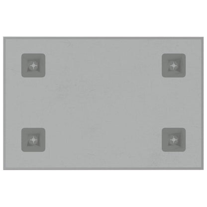 Wall-mounted Magnetic Board White 15.7"x11.8" Tempered Glass