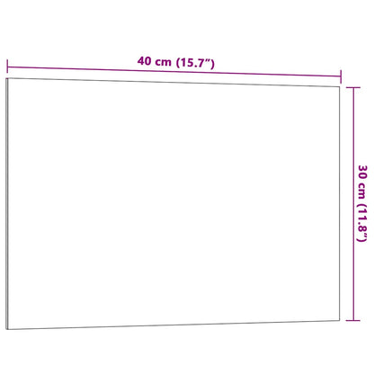 Wall-mounted Magnetic Board White 15.7"x11.8" Tempered Glass