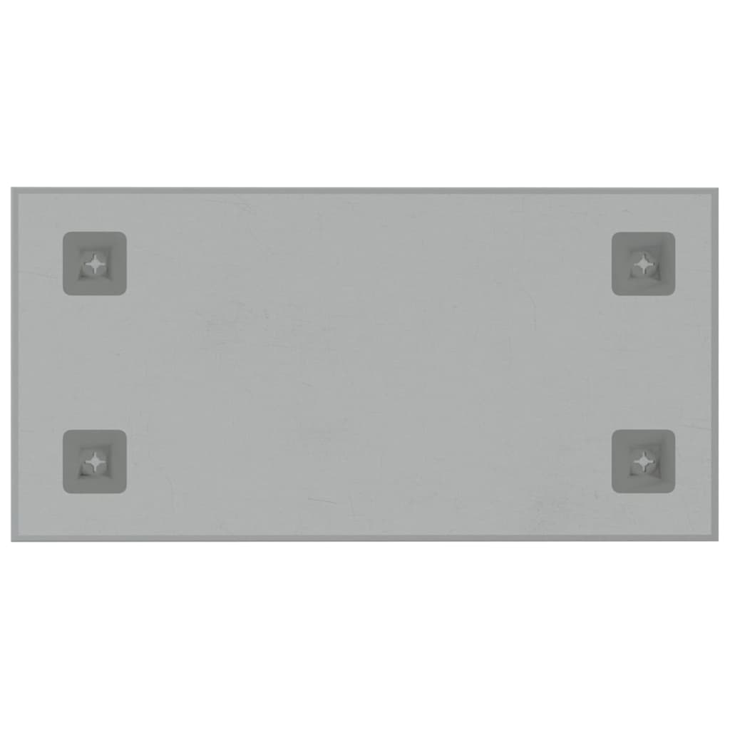 Wall-mounted Magnetic Board White 23.6"x11.8" Tempered Glass