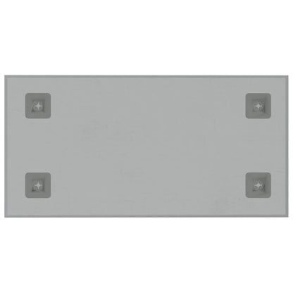 Wall-mounted Magnetic Board White 23.6"x11.8" Tempered Glass