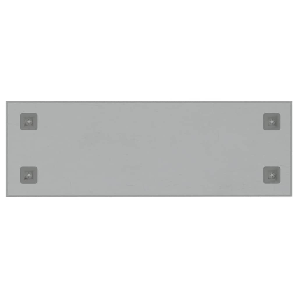 Wall-mounted Magnetic Board White 31.5"x11.8" Tempered Glass