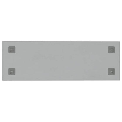 Wall-mounted Magnetic Board White 31.5"x11.8" Tempered Glass