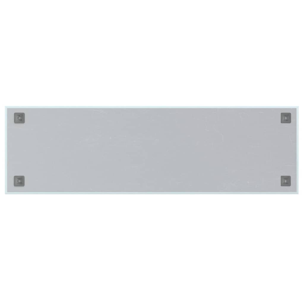 Wall-mounted Magnetic Board White 39.4"x11.8" Tempered Glass