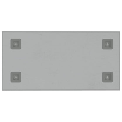 Wall-mounted Magnetic Board White 15.7"x7.9" Tempered Glass