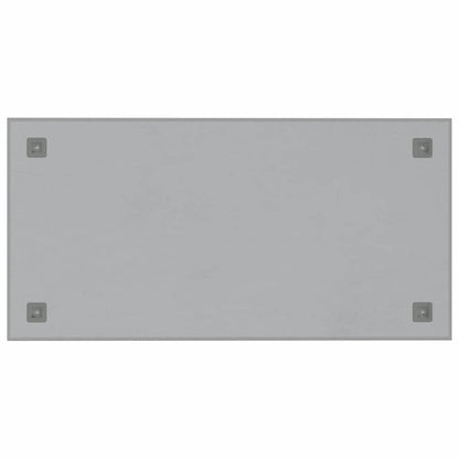 Wall-mounted Magnetic Board White 31.5"x15.7" Tempered Glass