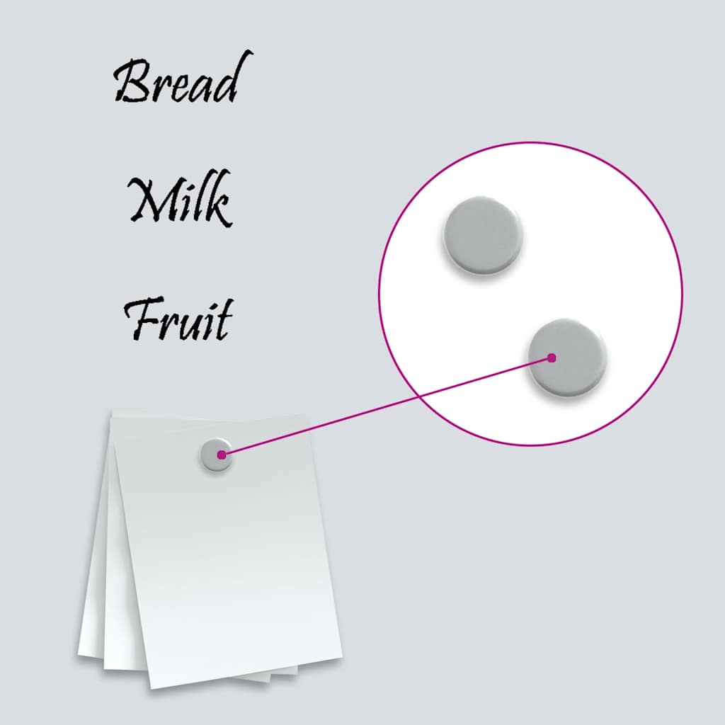 Wall-mounted Magnetic Board White 31.5"x15.7" Tempered Glass