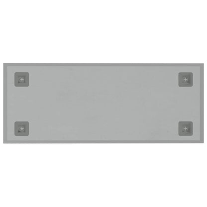 Wall-mounted Magnetic Board White 19.7"x7.9" Tempered Glass