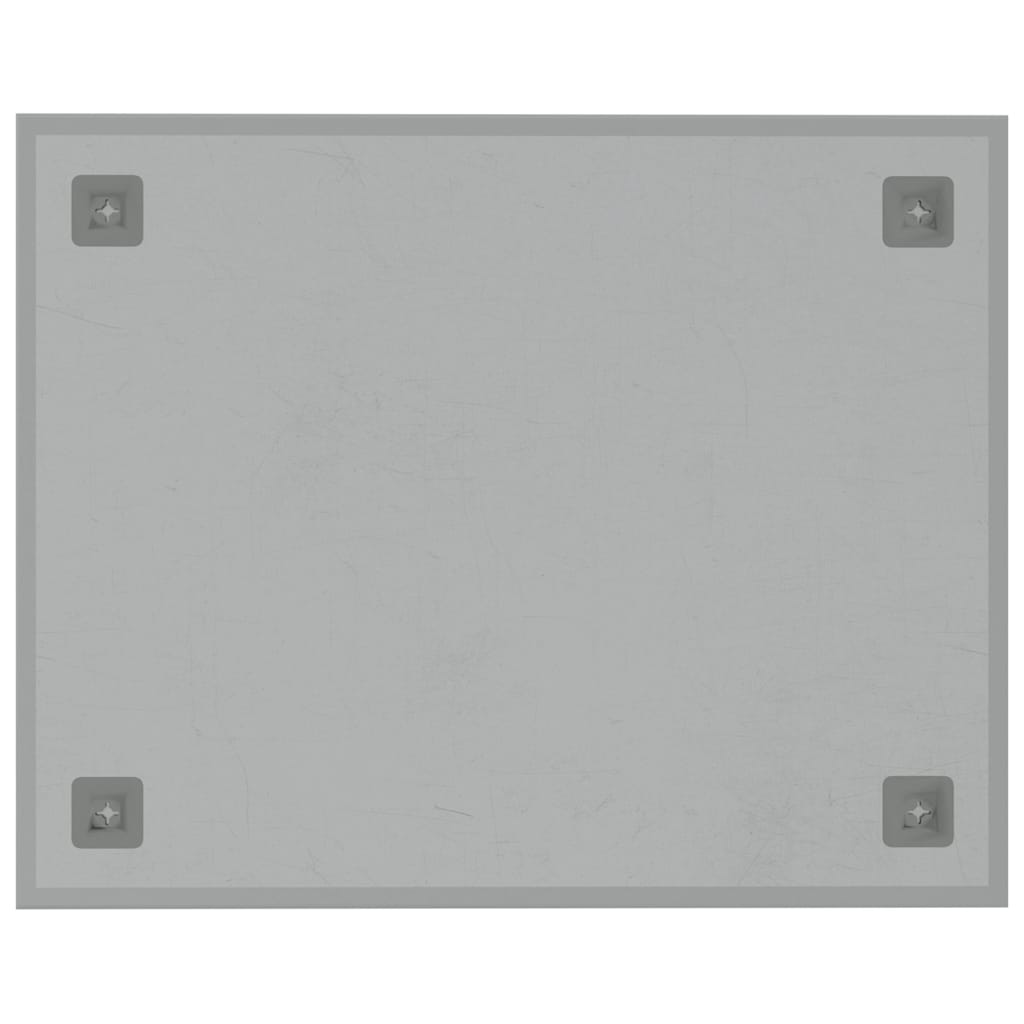 Wall-mounted Magnetic Board White 19.7"x15.7" Tempered Glass
