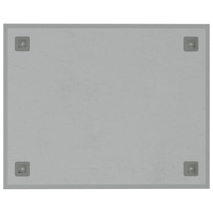 Wall-mounted Magnetic Board White 19.7"x15.7" Tempered Glass