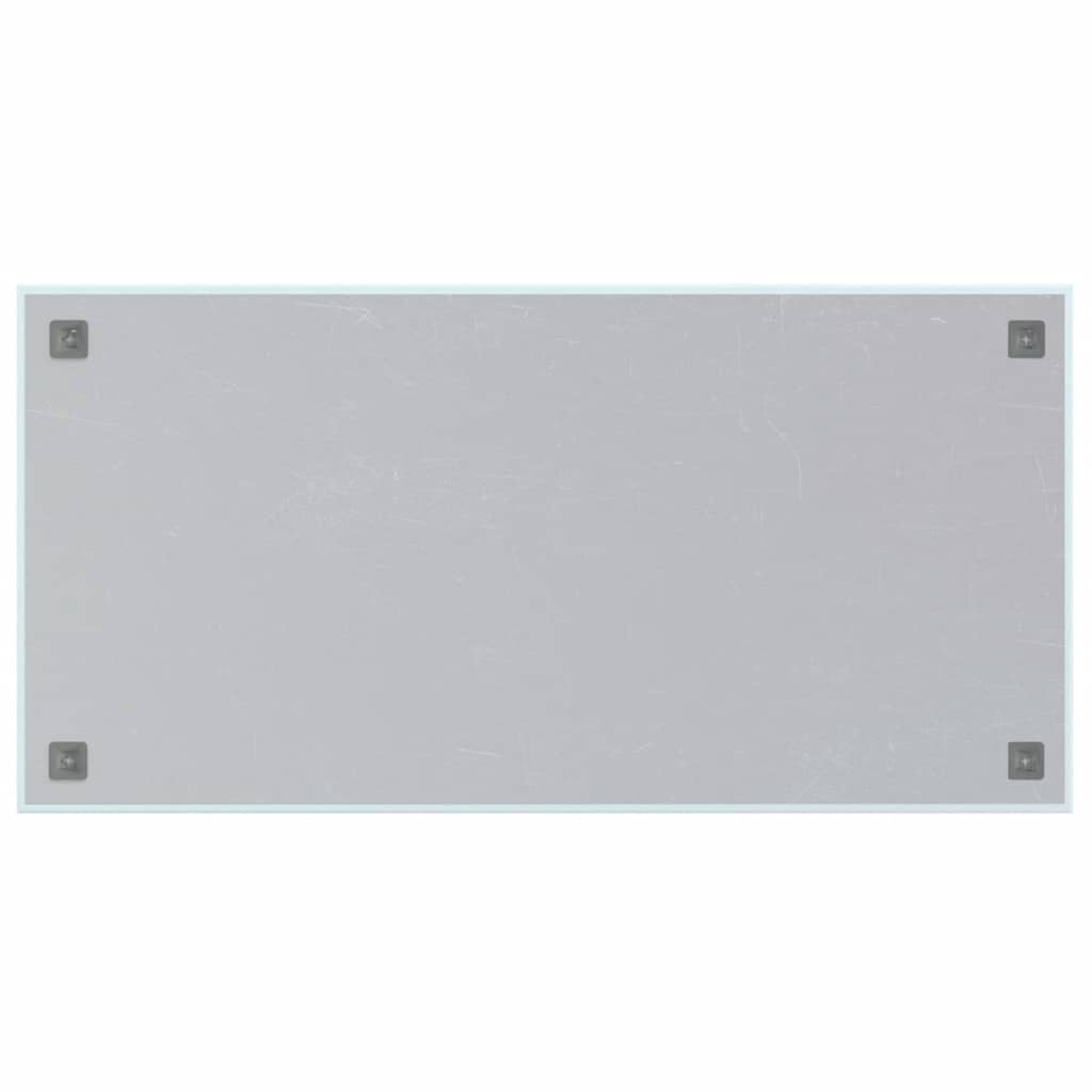 Wall-mounted Magnetic Board White 39.4"x19.7" Tempered Glass