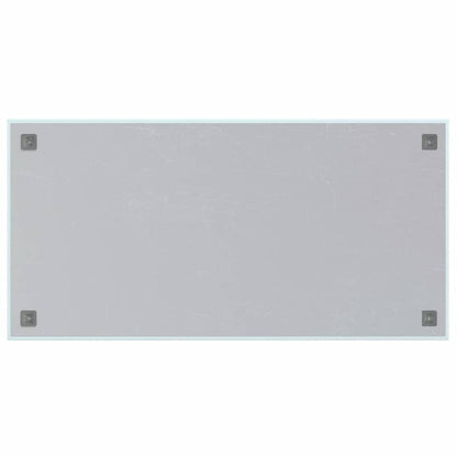 Wall-mounted Magnetic Board White 39.4"x19.7" Tempered Glass