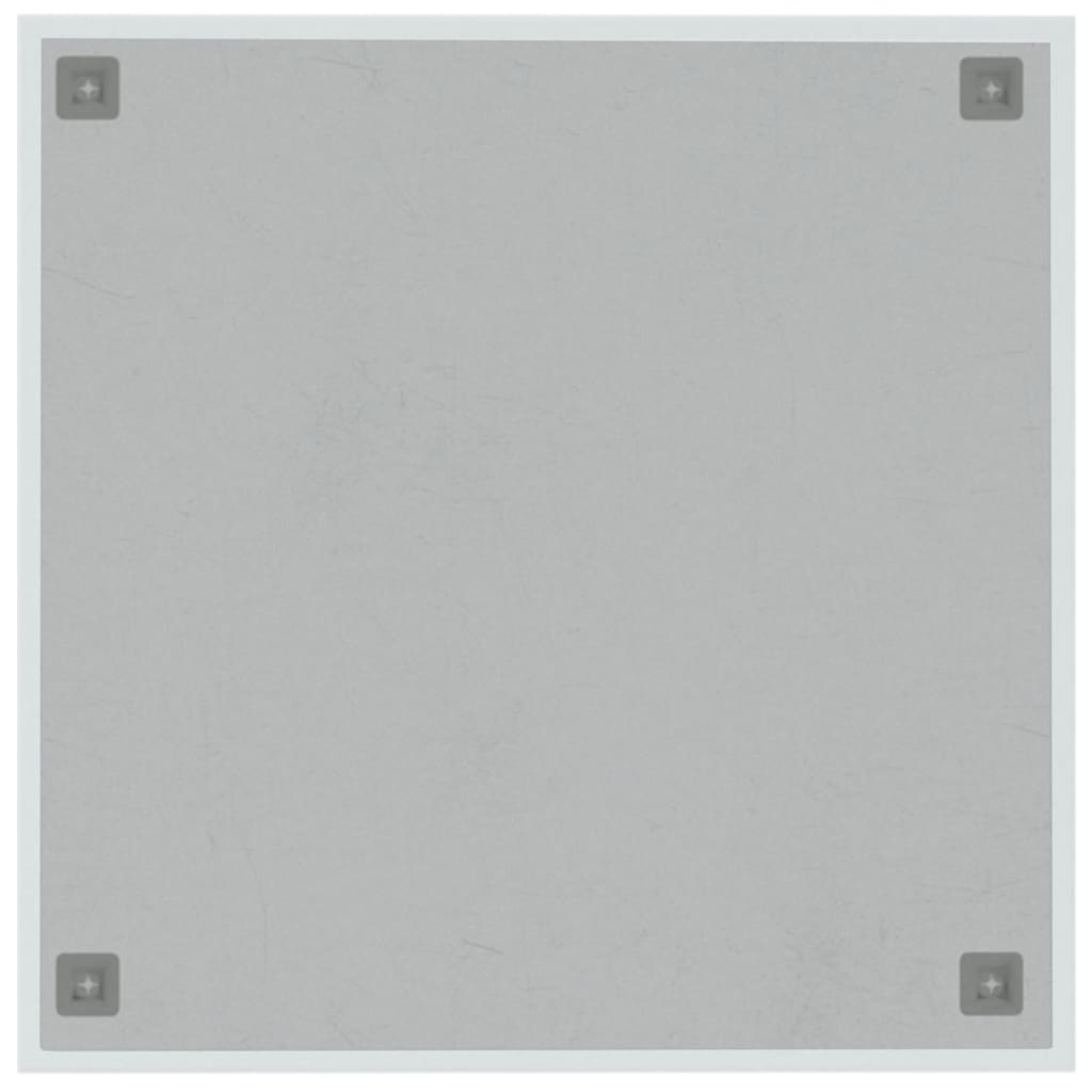 Wall-mounted Magnetic Board White 23.6"x23.6" Tempered Glass